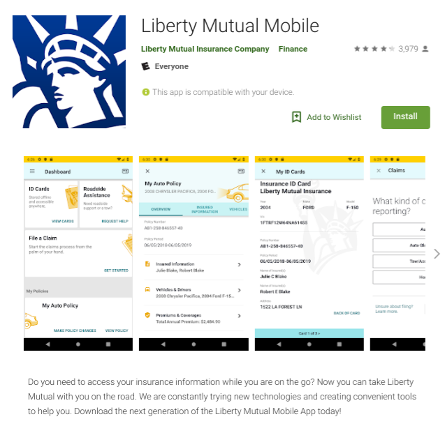 Liberty Mutual Insurance Mobile App