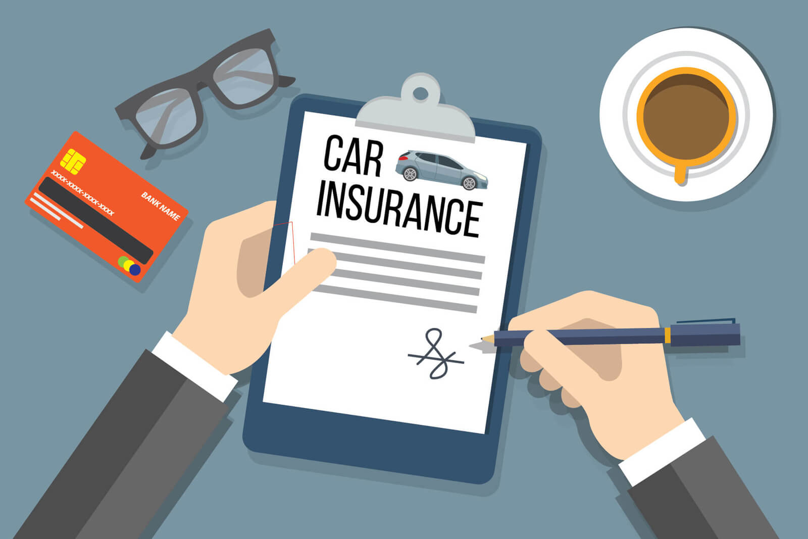 c car insurance policy signature
