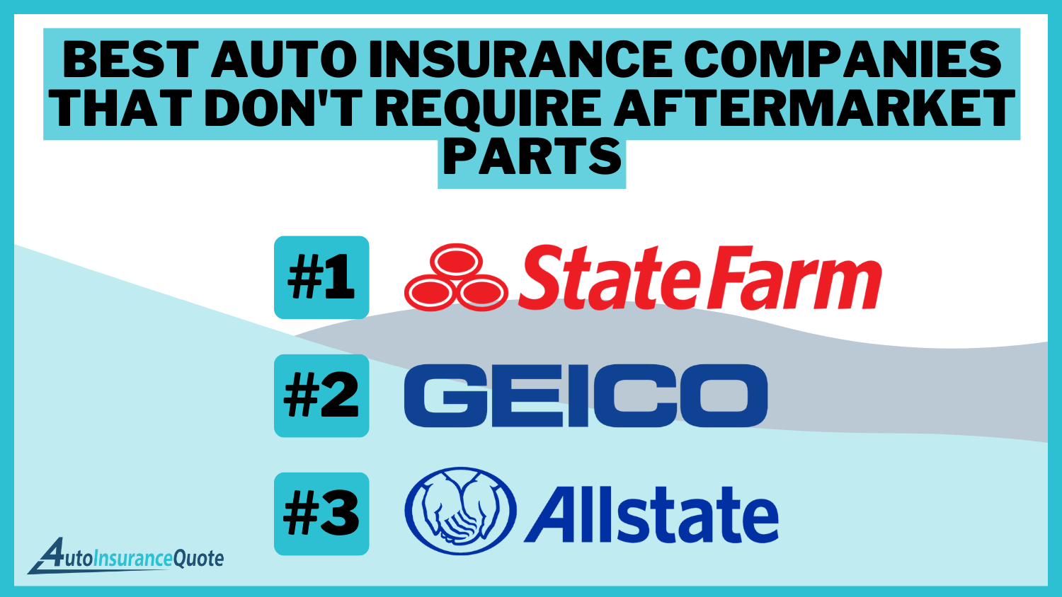 Best Auto Insurance Companies That Don't Require Aftermarket Parts: State Farm, Geico, and Allstate