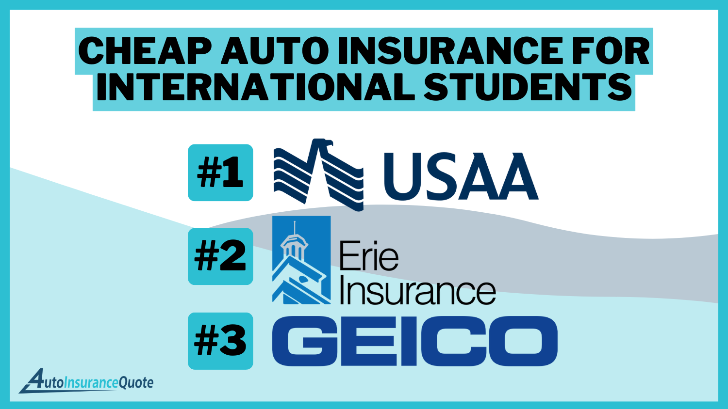 Cheap Auto Insurance for International Students: USAA, Erie, Geico