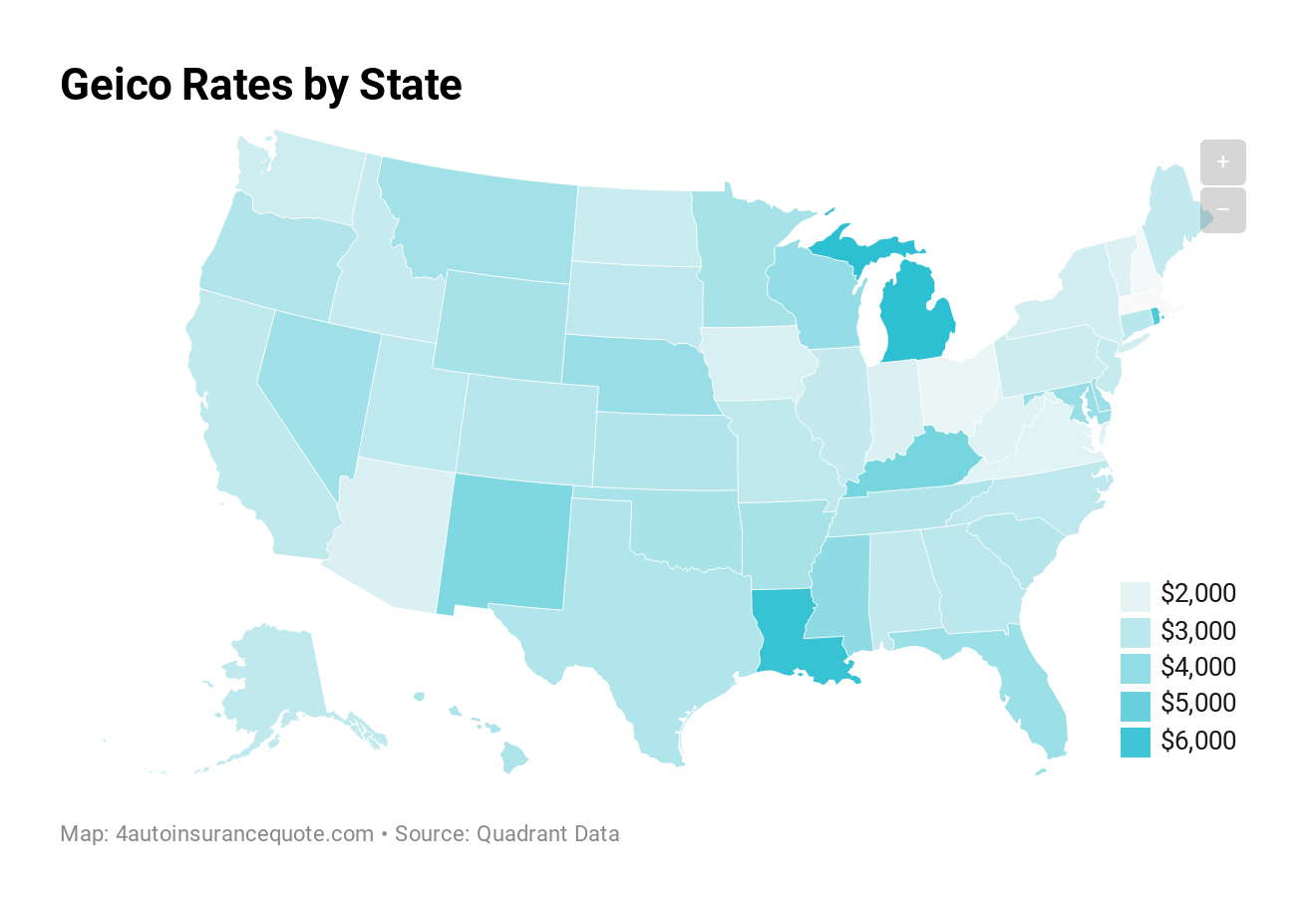 Geico Rates by State