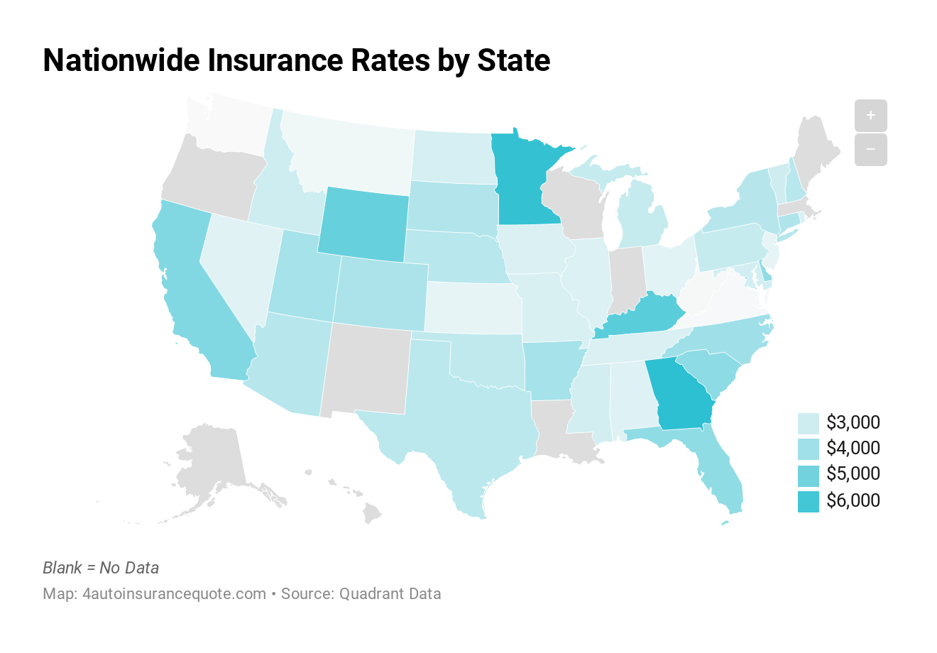 Nationwide Insurance Rates by State